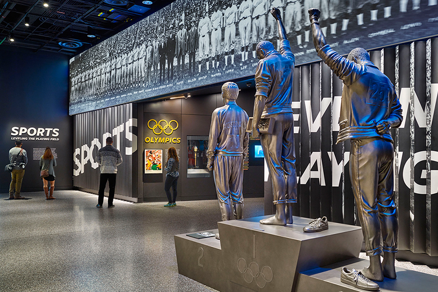 Sports exhibit at NMAAHC